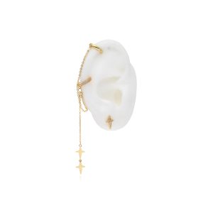 Arete Chapa de Oro set 2 pz