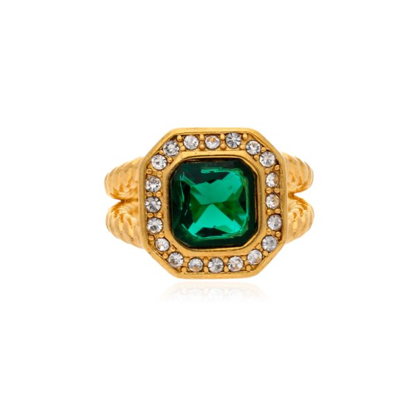 Anillo Acero Inoxidable Blanco #7 A02136