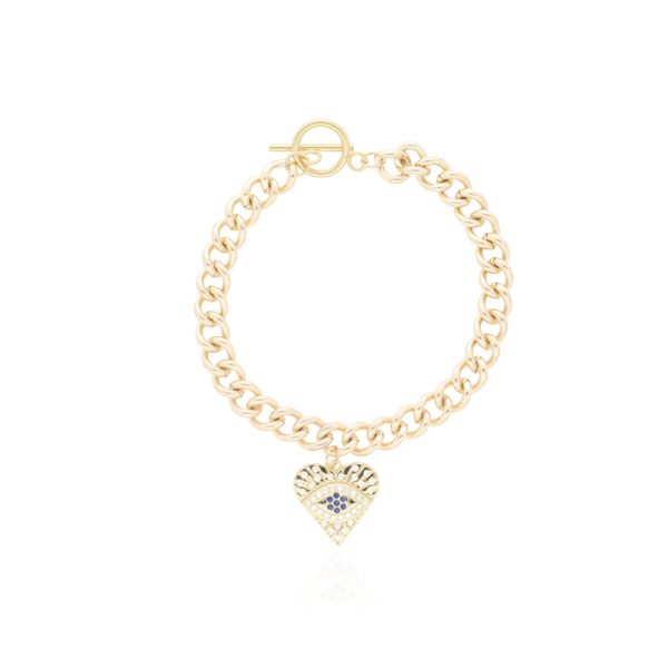 Pulsera Chapa de Oro y Acero