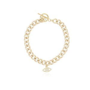 Pulsera Chapa de Oro y Acero