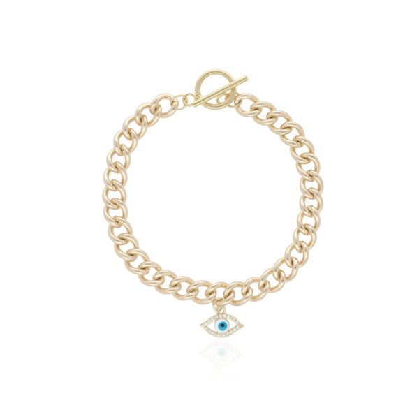 Pulsera Chapa de Oro y Acero