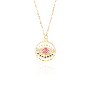 Collar Chapa de Oro y Acero