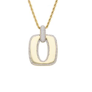 Collar Chapa de Oro y Acero