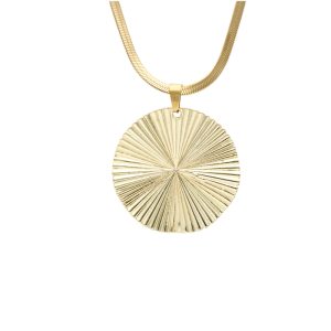 Collar Chapa de Oro y Acero