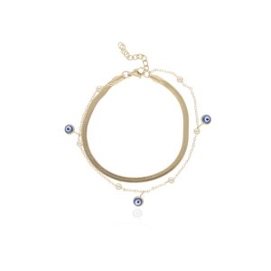 Pulsera Chapa de Oro y Acero
