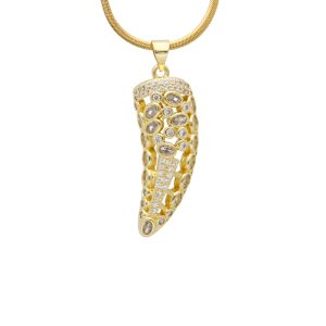 Collar Chapa de Oro y Acero