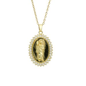 Collar Chapa de Oro y Acero