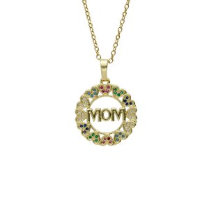 Collar Chapa de Oro y Acero