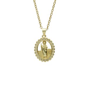 Collar Chapa de Oro y Acero