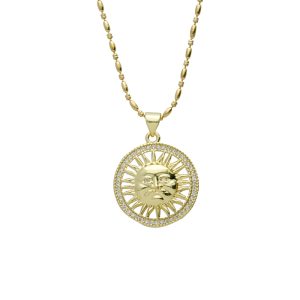 Collar Chapa de Oro y Acero
