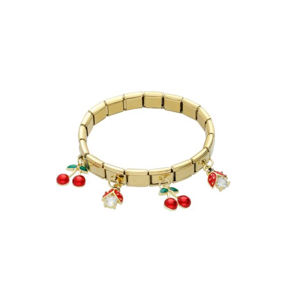 Pulsera Chapa de Oro y Acero