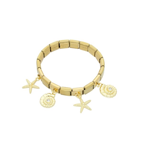 Pulsera Chapa de Oro y Acero