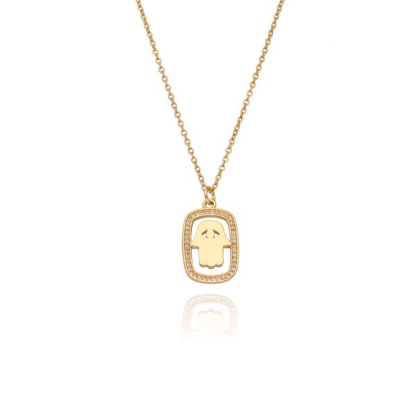 Collar Chapa de Oro y Acero