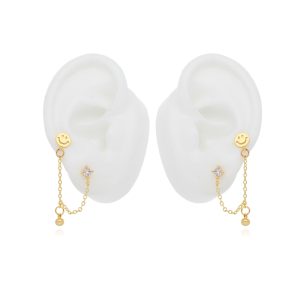 Arete Chapa de Oro