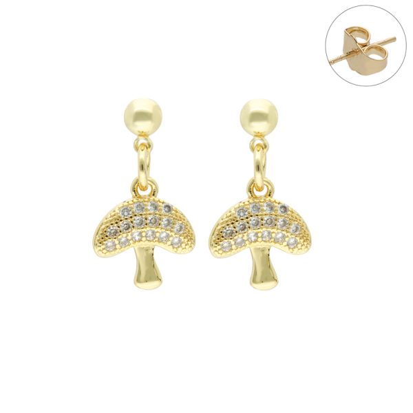 Arete Chapa de Oro BO2981