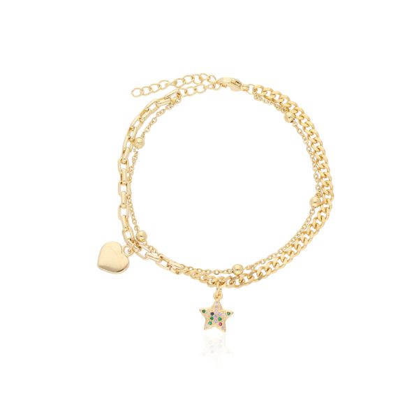 Pulsera Chapa de Oro y Acero CA0434
