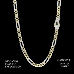 Cadena Oro 10 K Figaro 50 CM 14.4