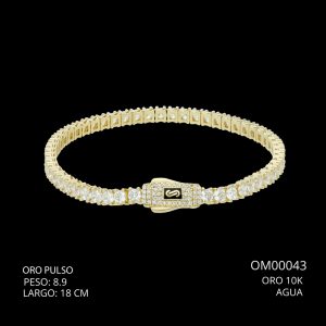 Pulso Oro 10 K Agua 18 CM 8.9