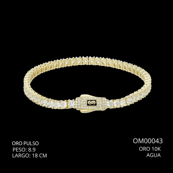 Pulso Oro 10 K Agua 18 CM 8.9