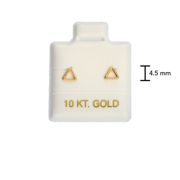 Broquel Silueta Triangulo Oro Or018