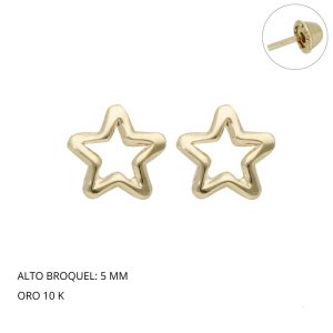 Broquel Estrella Silueta de Oro