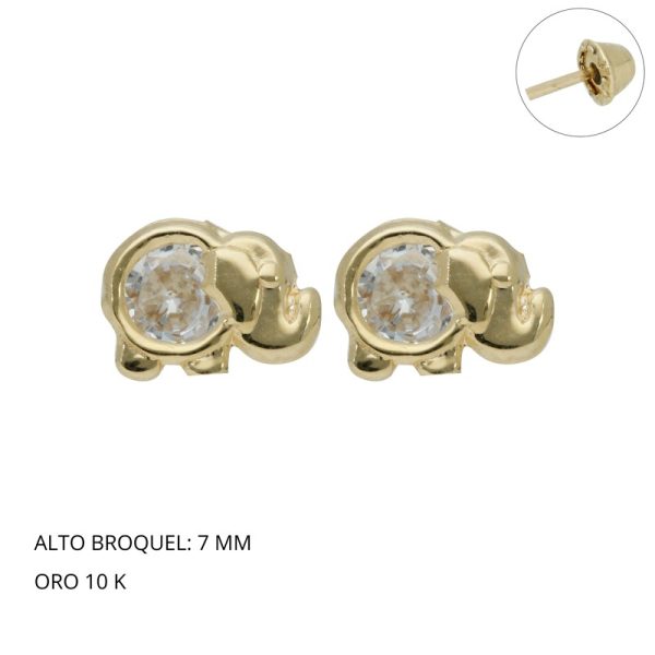 Broquel Elefante C/P de Oro