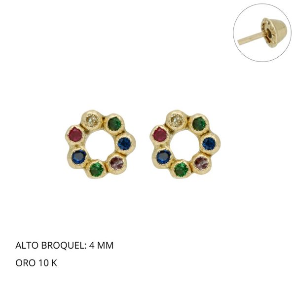 Broquel Baby Rueda Colores Oro