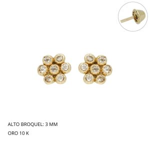 Broquel Baby Roseta Oro