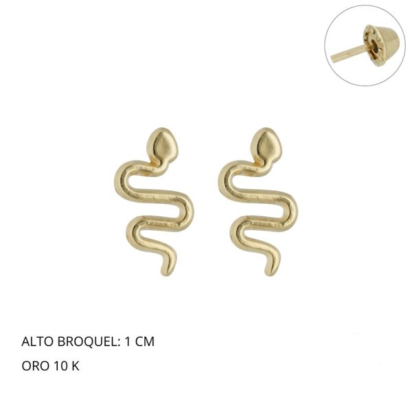 Broquel Serpiente Globo Oro