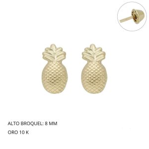 Broquel Piña Arenada Oro