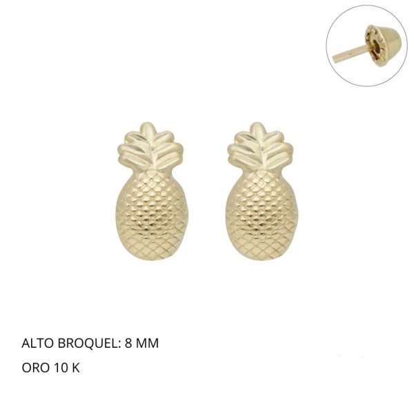 Broquel Piña Arenada Oro