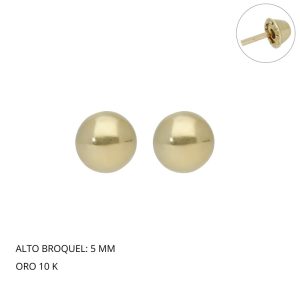 Broquel Bola Amarilla # 3 Oro