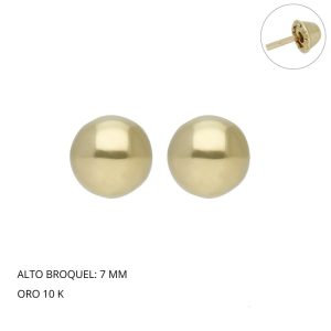 Broquel Bola Amarilla # 5 Oro