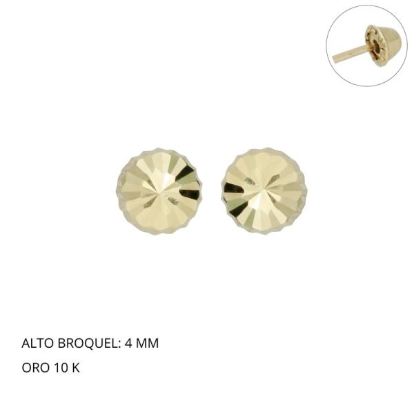 Broquel Hongo Amarillo # 4 Oro