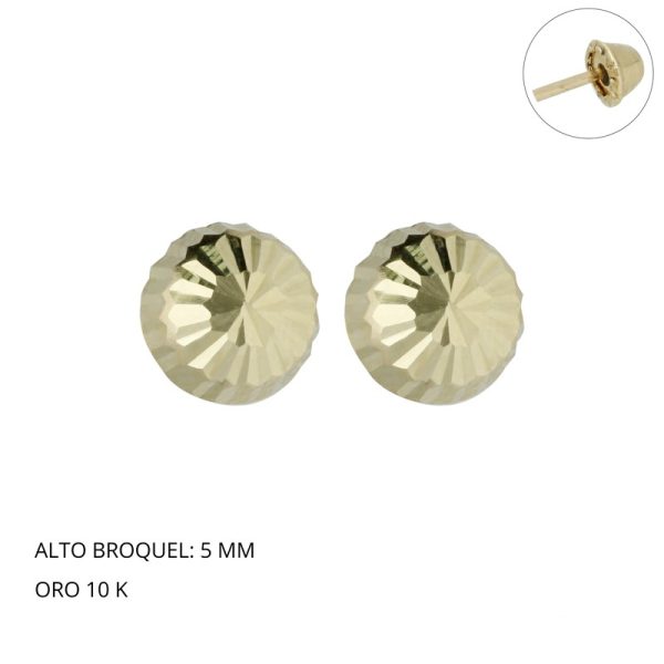 Broquel Hongo Amarillo # 5 Oro