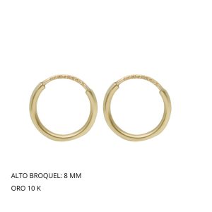 Broquel Arracada Chica Oro