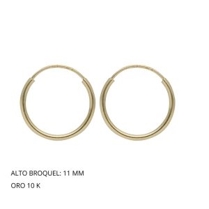 Broquel Arracada Mediana Oro