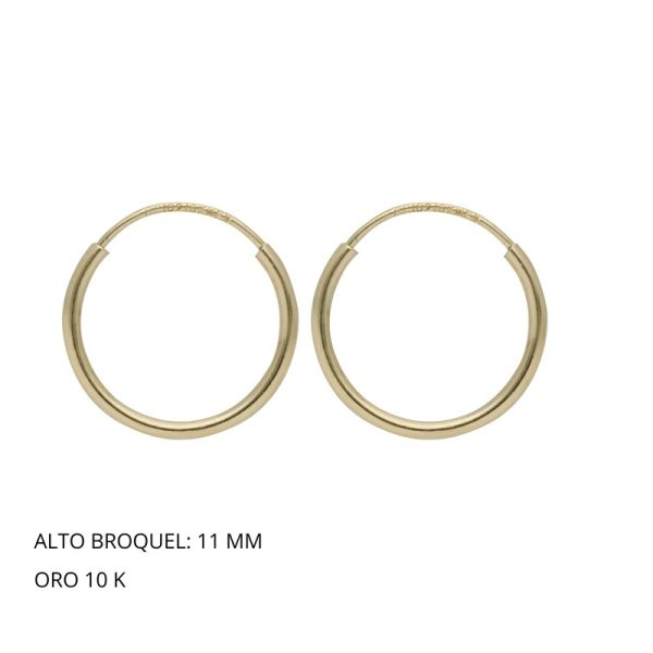 Broquel Arracada Mediana Oro
