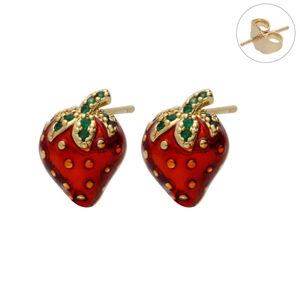 Arete Chapa de Oro  BO2603