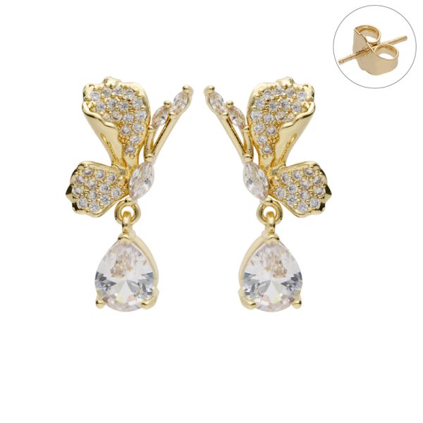 Arete Chapa de Oro BO2839