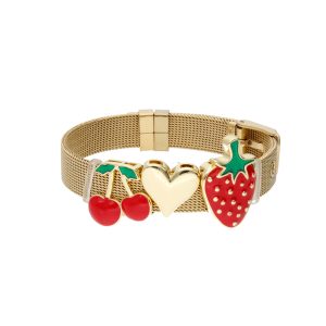 Pulsera Chapa de Oro y Acero BA0900