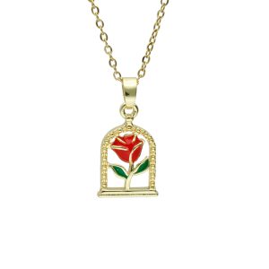 Collar Chapa de Oro y Acero BA0926