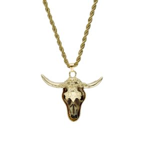 Collar Chapa de Oro y Acero BA0940