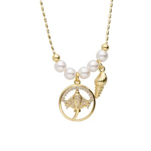 Collar Chapa de Oro BO3156