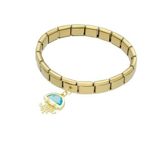 Pulsera Chapa de Oro y Acero BA0937