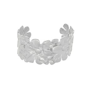 Pulsera Acero Inoxidable Flor A004464