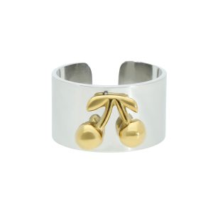 Anillo Acero Inoxidable Cereza A004518
