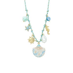 Collar Acero Inoxidable Concha De Mar A004521