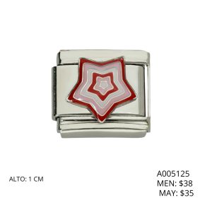 Charm de Acero Inoxidable Acero Estrella  A005124