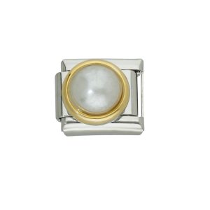 Charm de Acero Inoxidable Perla  A005125
